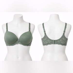 Victoria’s Secret  Green Lace Push-Up Women's Bra 36D